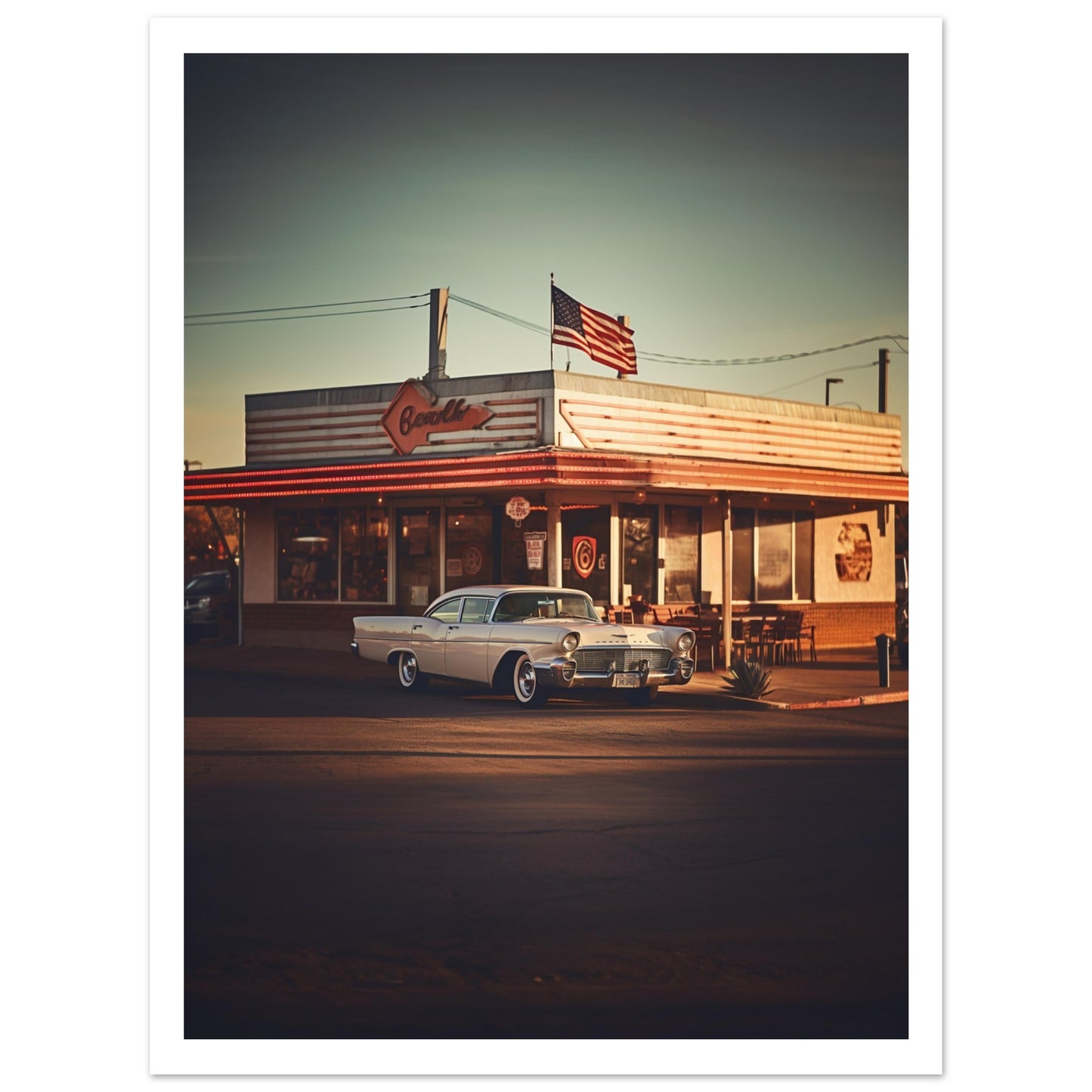 Gas station Premium Poster