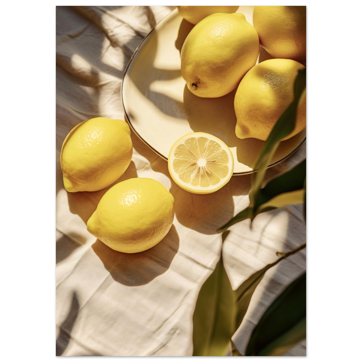 Lemons in the Sun Premium Poster