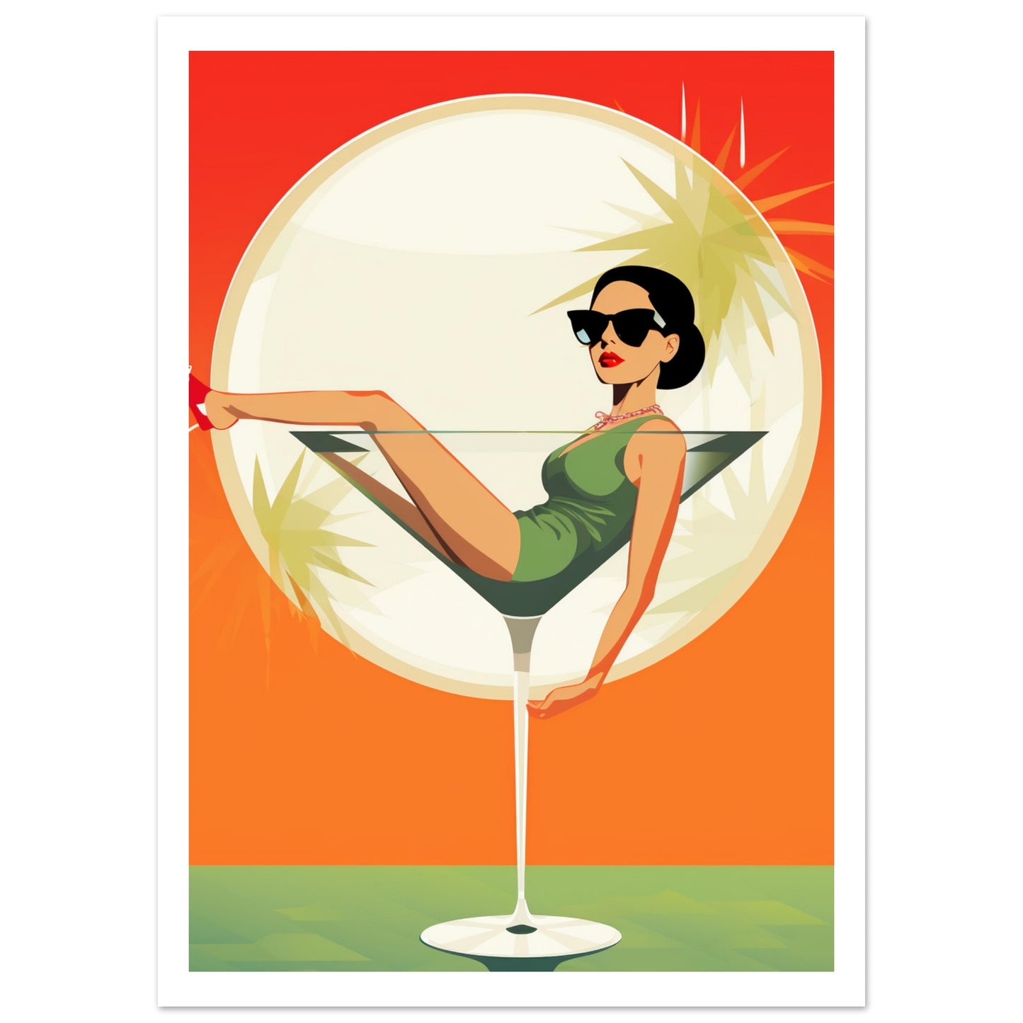 Sundowner Martini Premium Poster