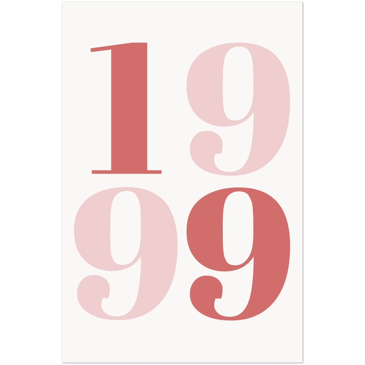 Year number customizable premium poster 