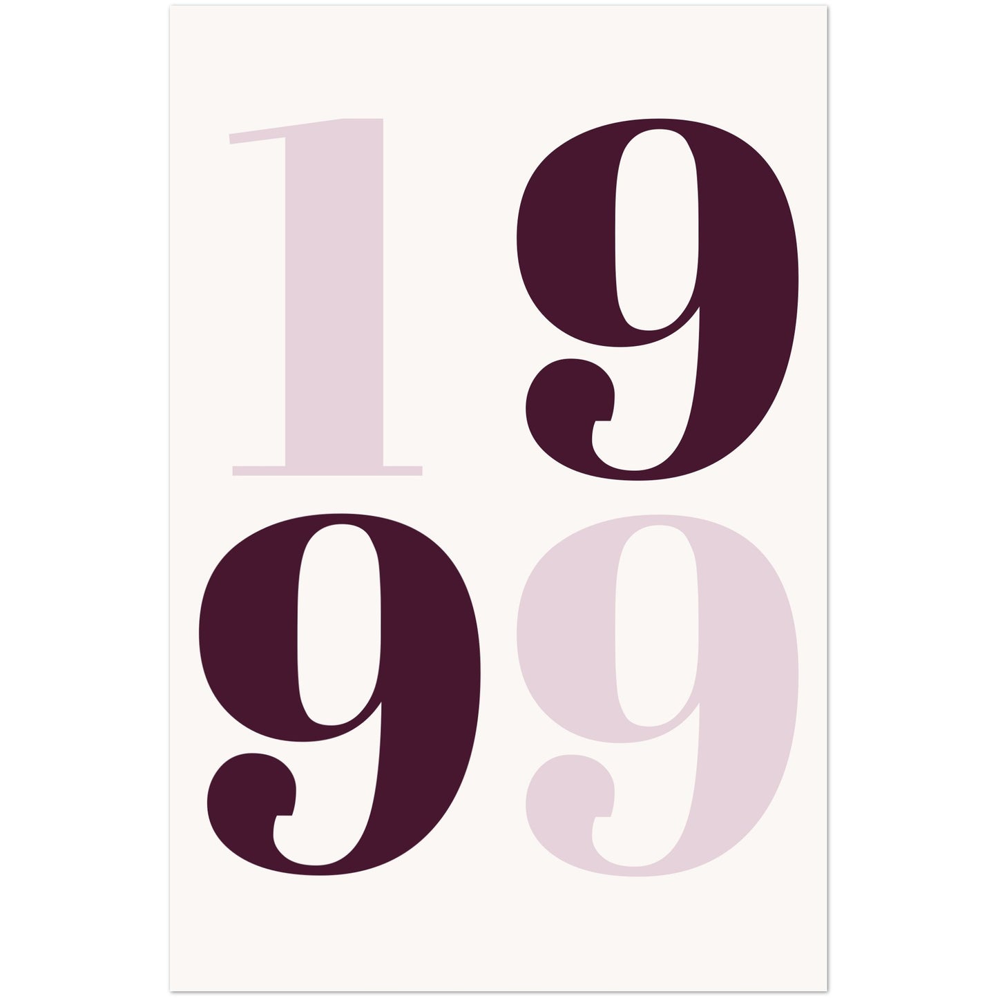 Year number customizable premium poster 