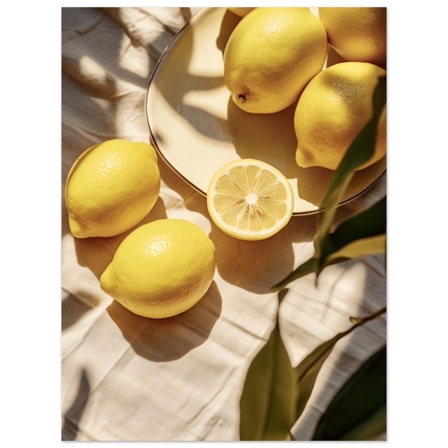 Lemons in the Sun Premium Poster