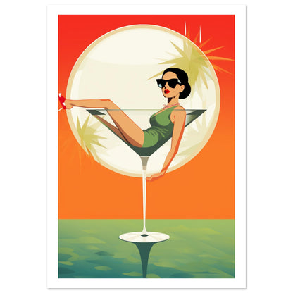 Sundowner Martini Premium Poster