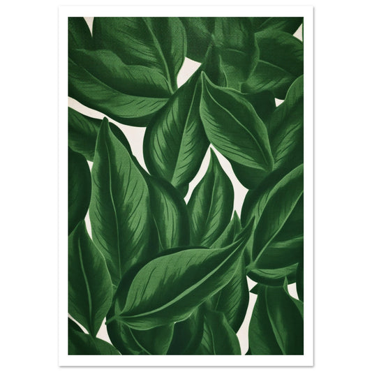 Green leaves no3 Premium Poster