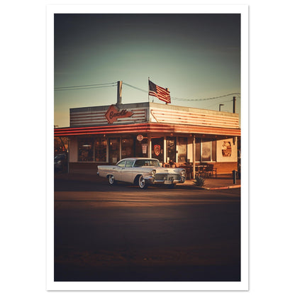 Gas station Premium Poster