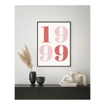 Year number customizable premium poster 