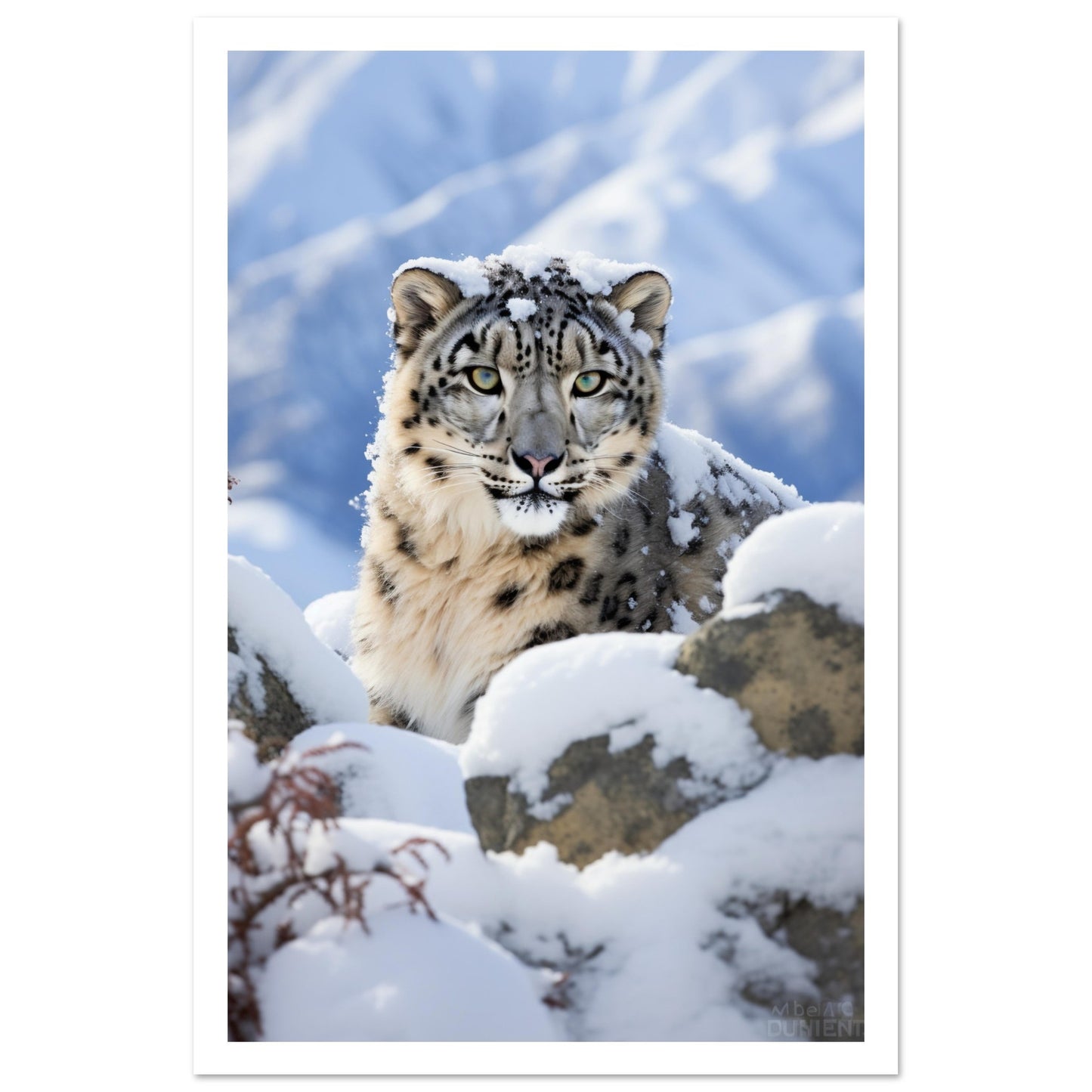 Snow leopard Premium Poster