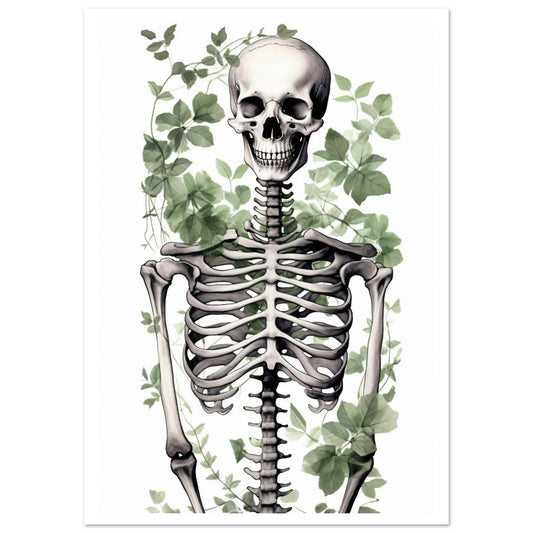 Planty Skeleton Premium Poster