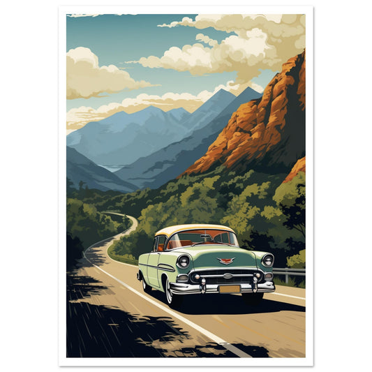 on the road Premium Poster