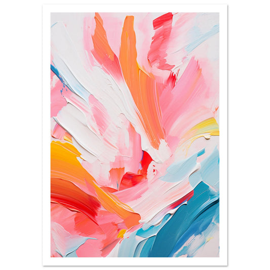 Colorful Strokes Premium Poster