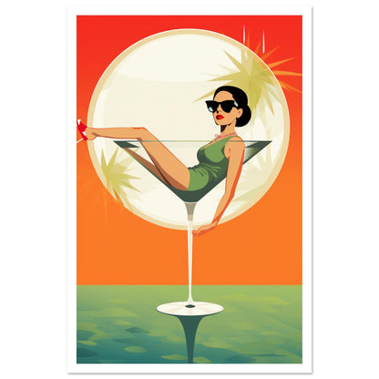 Sundowner Martini Premium Poster