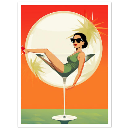 Sundowner Martini Premium Poster