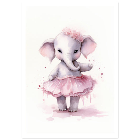 Tutu baby elephant Premium Poster