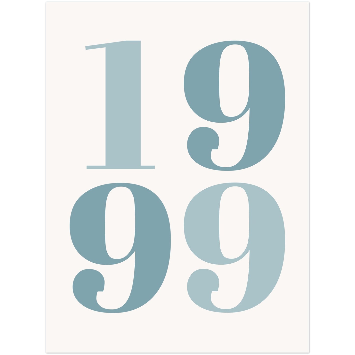 Year number customizable premium poster 